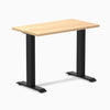 Desky fixed mini melamine desk sublime teak