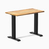 Desky zero mini hardwood fixed desk hardwood teak - Desky