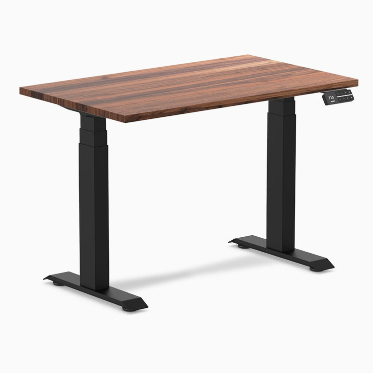 Desky Dual Mini Hardwood Sit Stand Desk-Hardwood Walnut DeskyÌâå¨