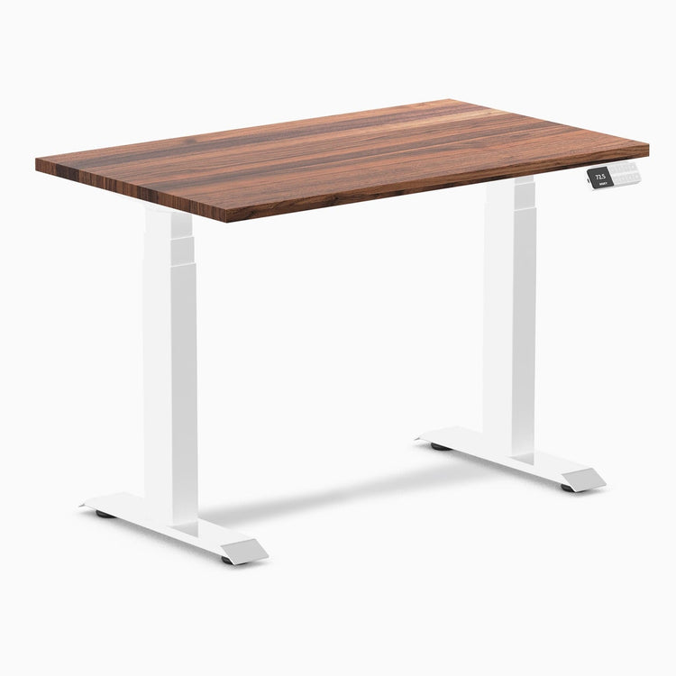 Desky Dual Mini Hardwood Sit Stand Desk-Hardwood Walnut DeskyÌâå¨