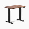 Desky Dual Mini Hardwood Sit Stand Desk-Hardwood Walnut Desky®