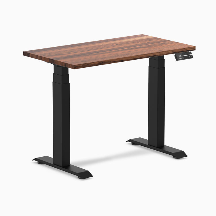 Desky Dual Mini Hardwood Sit Stand Desk-Hardwood Walnut Desky®