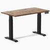 Desky Dual Mini Hardwood Sit Stand Desk-Hardwood Natural Walnut Desky®