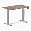 Desky Dual Mini Sit Stand Desk-Dual Desks-Desky-Natural Walnut-1000x600mm-Grey-Desky® Australia