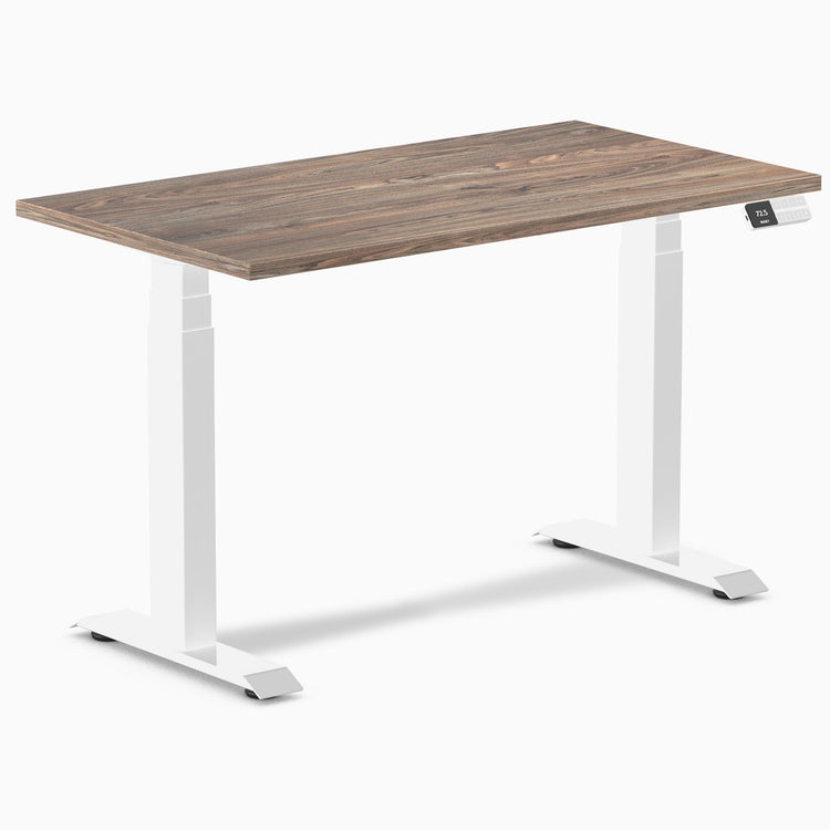 Desky Dual Mini Sit Stand Desk-natural walnut Desky®