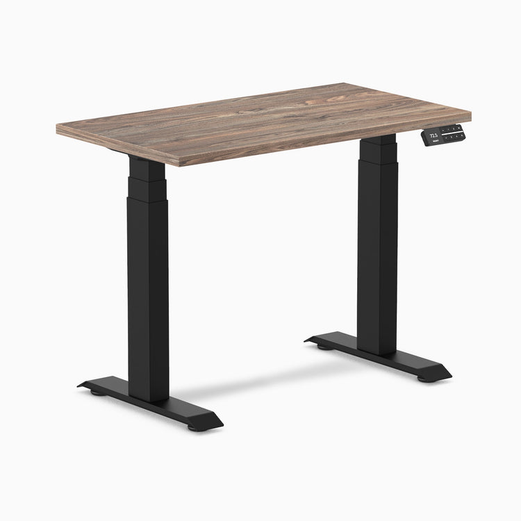Desky Dual Mini Sit Stand Desk-natural walnut DeskyÌâå¨