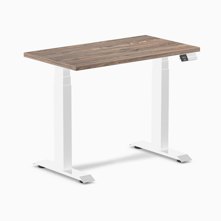 Desky Dual Mini Sit Stand Desk-natural walnut DeskyÌâå¨