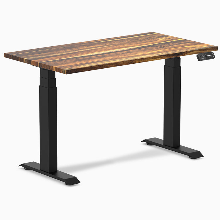 Desky Dual Mini Hardwood Sit Stand Desk-Hardwood Pheasantwood Desky®