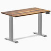Desky Dual Mini Hardwood Sit Stand Desk-Dual Desks-Desky-Pheasantwood-1100x600mm-Grey-Desky® Australia