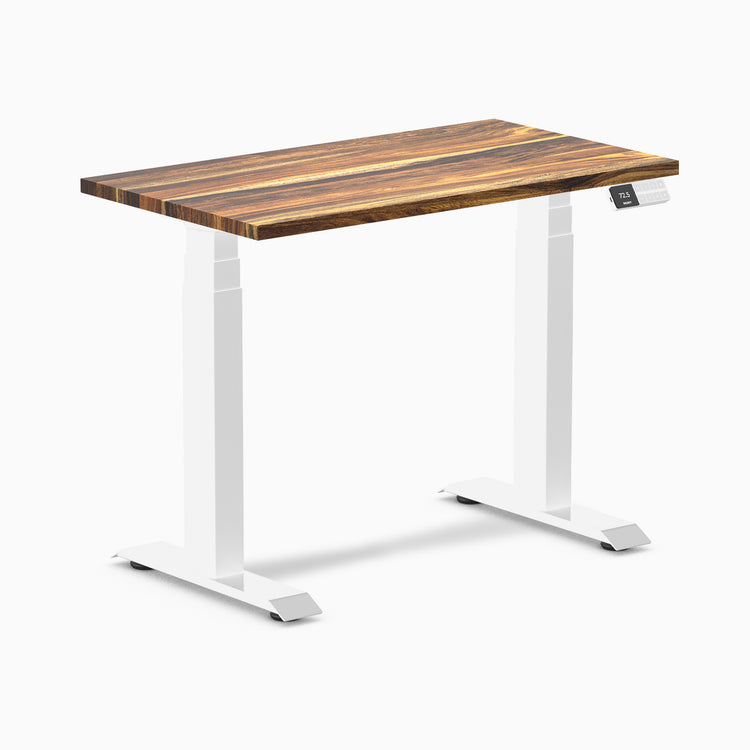 Desky Dual Mini Hardwood Sit Stand Desk-Hardwood Pheasantwood Desky®