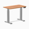 Desky Dual Mini Sit Stand Desk-Dual Desks-Desky-Prime Oak-900x500mm-Grey-Desky® Australia