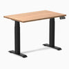 Desky Dual Mini Hardwood Sit Stand Desk - Red Oak Desky®