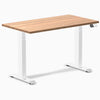 Desky Dual Mini Hardwood Sit Stand Desk - Red Oak Desky®