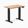 Desky Dual Mini Hardwood Sit Stand Desk - Red Oak Desky®