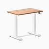 Desky Dual Mini Hardwood Sit Stand Desk - Red Oak Desky®