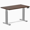 Dual mini rubberwood dark walnut standing desk - Desky