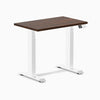 Dual mini rubberwood dark walnut standing desk - Desky