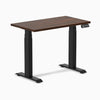 Dual mini rubberwood dark walnut standing desk - Desky