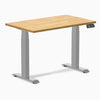 Dual mini rubberwood light oak standing desk - Desky