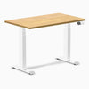 Dual mini rubberwood light oak standing desk - Desky