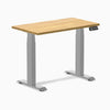 Dual mini rubberwood light oak standing desk - Desky