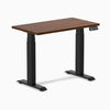 Dual mini rubberwood red walnut standing desk - Desky