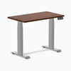 Dual mini rubberwood red walnut standing desk - Desky