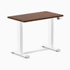 Dual mini rubberwood red walnut standing desk - Desky