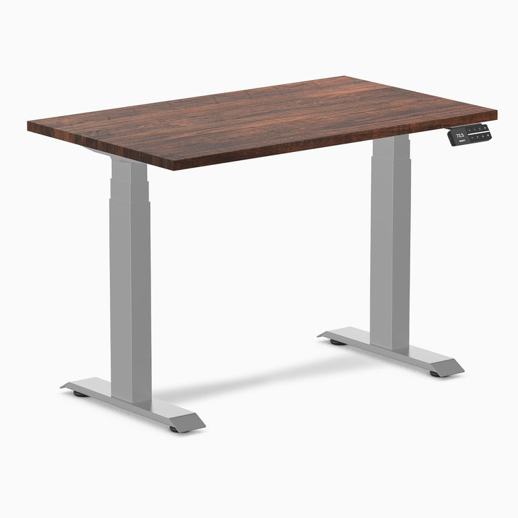 dual mini softwood standing desk american rustic pine - Desky