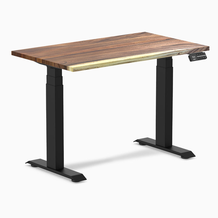 Desky Dual Mini Hardwood Sit Stand Desk - Saman Desky®