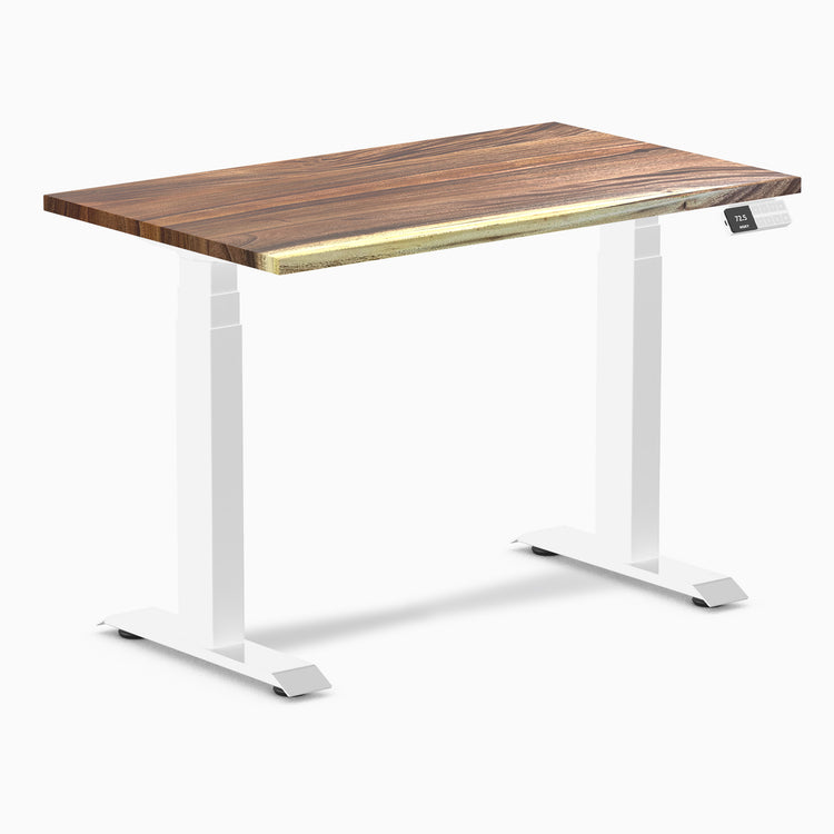 Desky Dual Mini Hardwood Sit Stand Desk - Saman Desky®