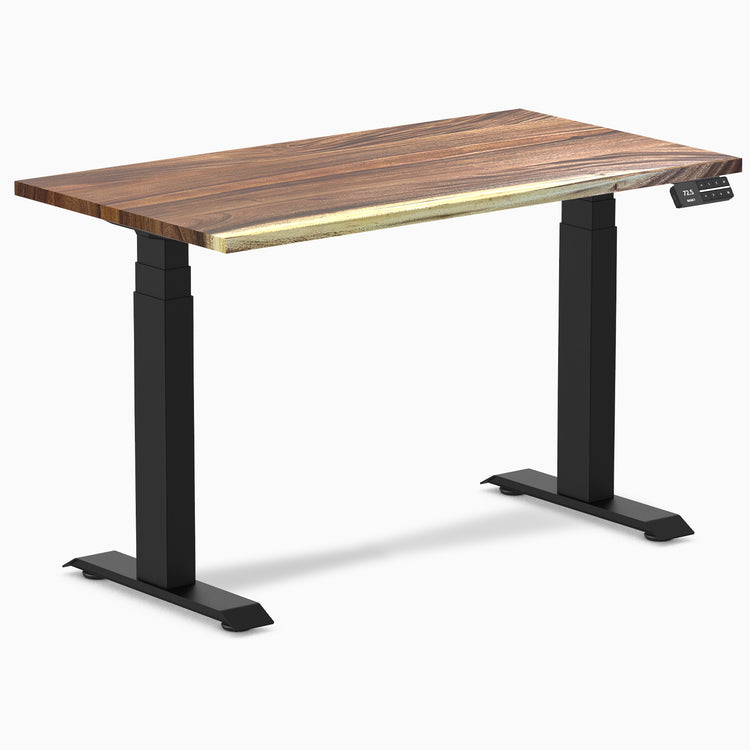 Desky Dual Mini Hardwood Sit Stand Desk - Saman Desky®