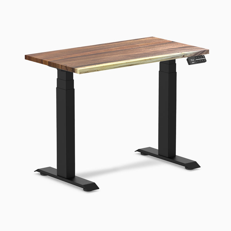 Desky Dual Mini Hardwood Sit Stand Desk - Saman Desky®