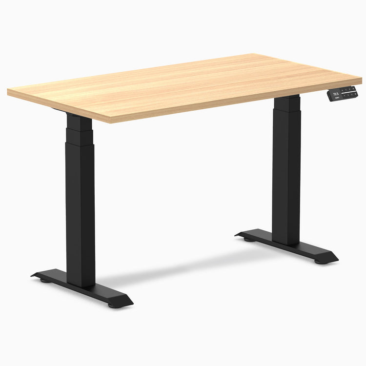 Desky Dual Mini Sit Stand Desk-sublime teak DeskyÌâå¨