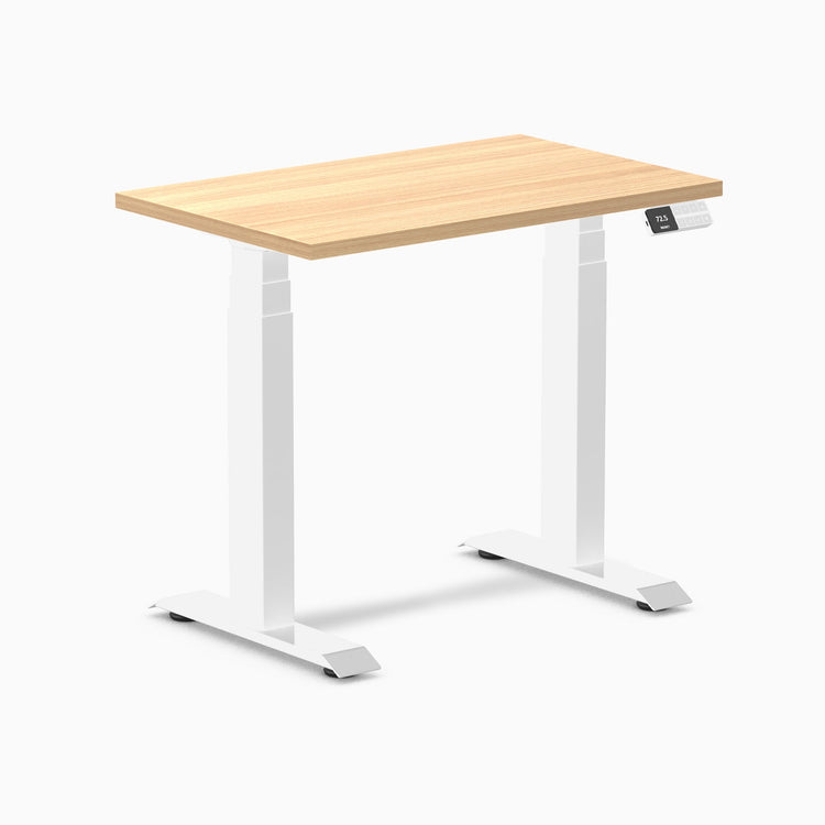 Desky Dual Mini Sit Stand Desk-sublime teak Desky®