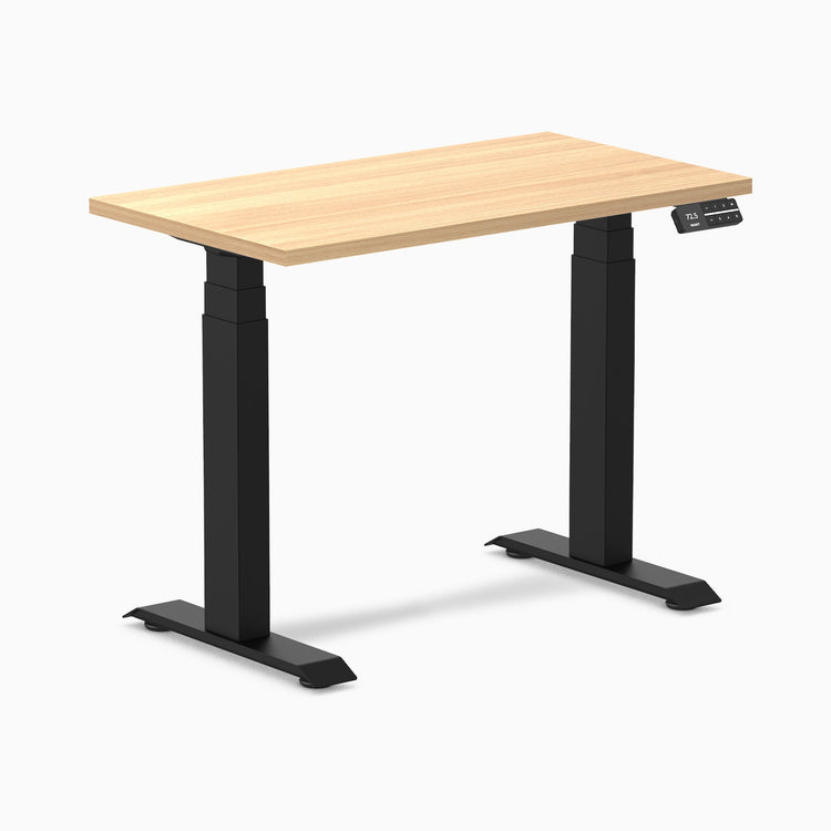 Desky Dual Mini Sit Stand Desk-sublime teak DeskyÌâå¨