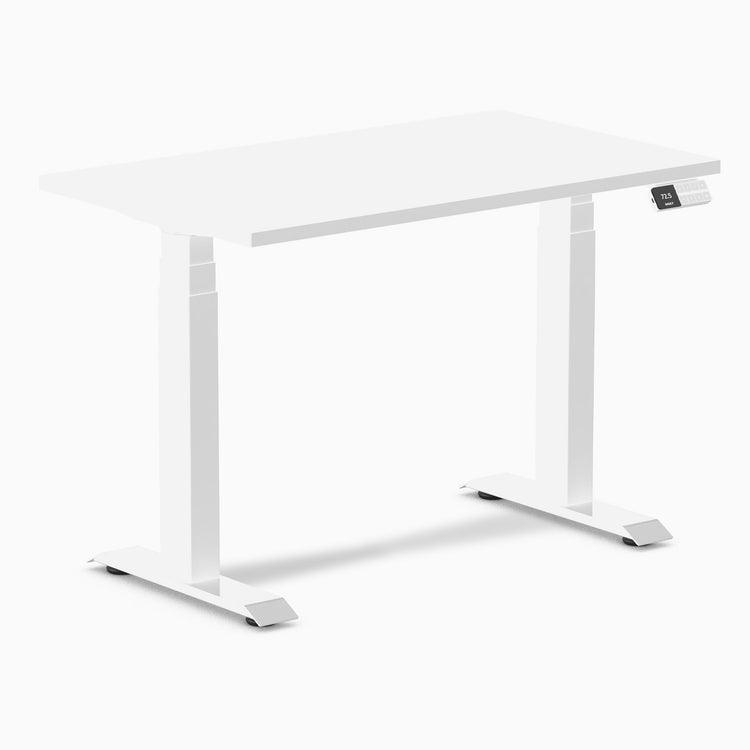 Desky Dual Mini Sit Stand Desk-White melamine DeskyÌâå¨