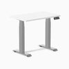 Desky Dual Mini Sit Stand Desk-Dual Desks-Desky-White-800x500mm-Grey-Desky® Australia
