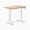 Desky Dual Mini Hardwood Sit Stand Desk-Hardwood White Ash DeskyÌâå¨