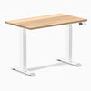 Desky Dual Mini Hardwood Sit Stand Desk-White Oak Desky®