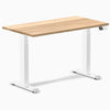 Desky Dual Mini Hardwood Sit Stand Desk-White Oak Desky®