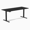 Desky single sit stand desk in black 