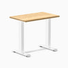 Desky Zero Mini Hardwood Office Desk-Fixed Desks-Desky-White Oak-800x500mm-White-DeskyÌâå¨ Australia