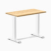 Desky Zero Mini Hardwood Office Desk-Fixed Desks-Desky-White Oak-900x500mm-White-DeskyÌâå¨ Australia