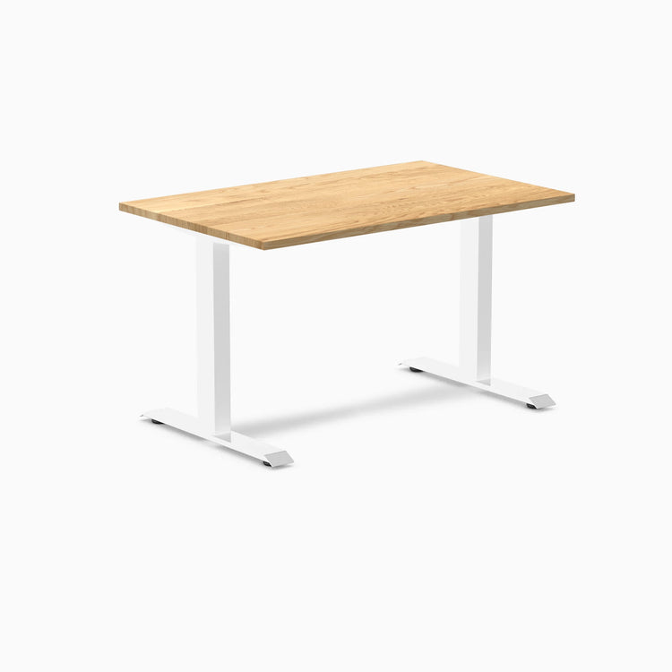 Desky Zero Hardwood Office Desk-Desks-Desky-White Oak-1200x750mm-White-Desky® Australia