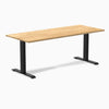 Desky Zero Hardwood Office Desk-Desks-Desky-White Oak-1800x750mm-Matte Black-Desky® Australia