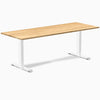 Desky Zero Hardwood Office Desk-Desks-Desky-White Oak-2000x750mm-White-Desky® Australia
