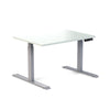 Desky Dual Scalloped Melamine Sit Stand Desk Pastel Blue Small 1200x750mm - Desky