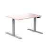 Desky Dual Scalloped Melamine Sit Stand Desk Pastel Pink Small 1200x750mm - Desky