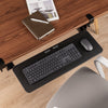 work ergonomically with a keyboard tray